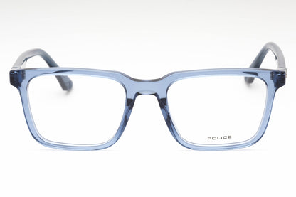 Police 76 Agq Eyeglasses Transparent Blue Size : 51