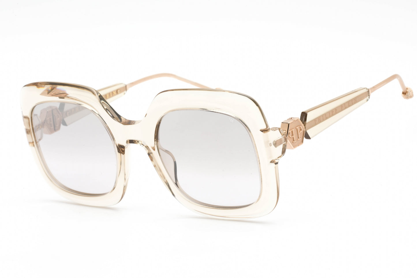 Philipp Plein 065s 6y1g Sunglasses Transparent Brown Size : 55