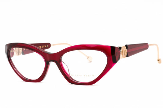 Philipp Plein 069s 9wf Eyeglasses Transparent Plum Size : 55