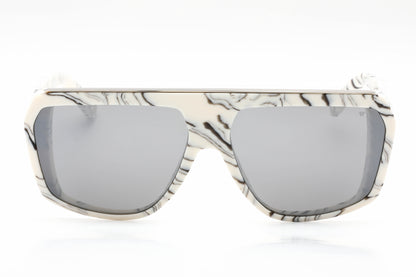 Philipp Plein 074 9ylx Sunglasses Marmorized Ivory Size : 64