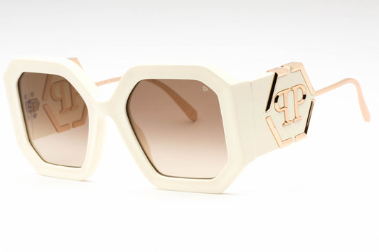 Philipp Plein 067 9zq Sunglasses Polished Ivory White Size : 54