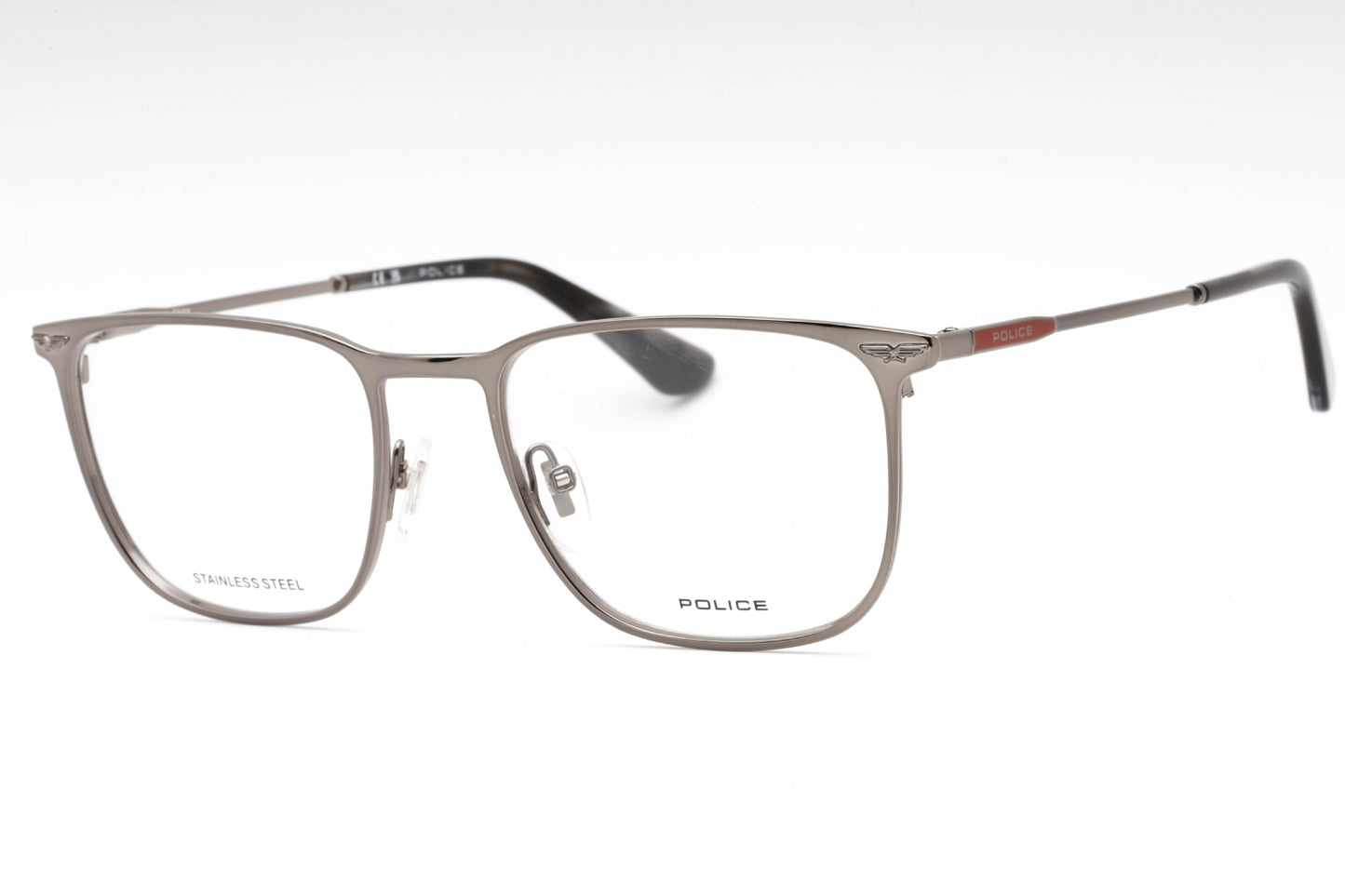 Police 68 568 Eyeglasses Shiny Gunmetal Size : 53