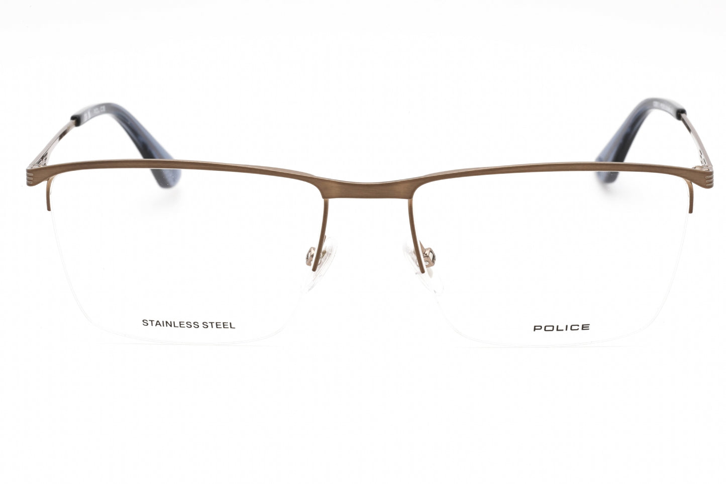 Police 75 F68 Eyeglasses Shiny Glossed Bronze Size : 57