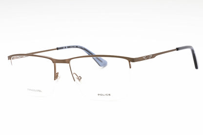 Police 75m F68 Eyeglasses Shiny Glossed Bronze Size : 57