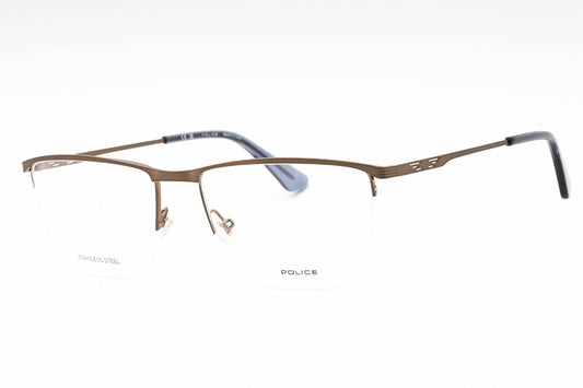 Police 75m F68 Eyeglasses Shiny Glossed Bronze Size : 57