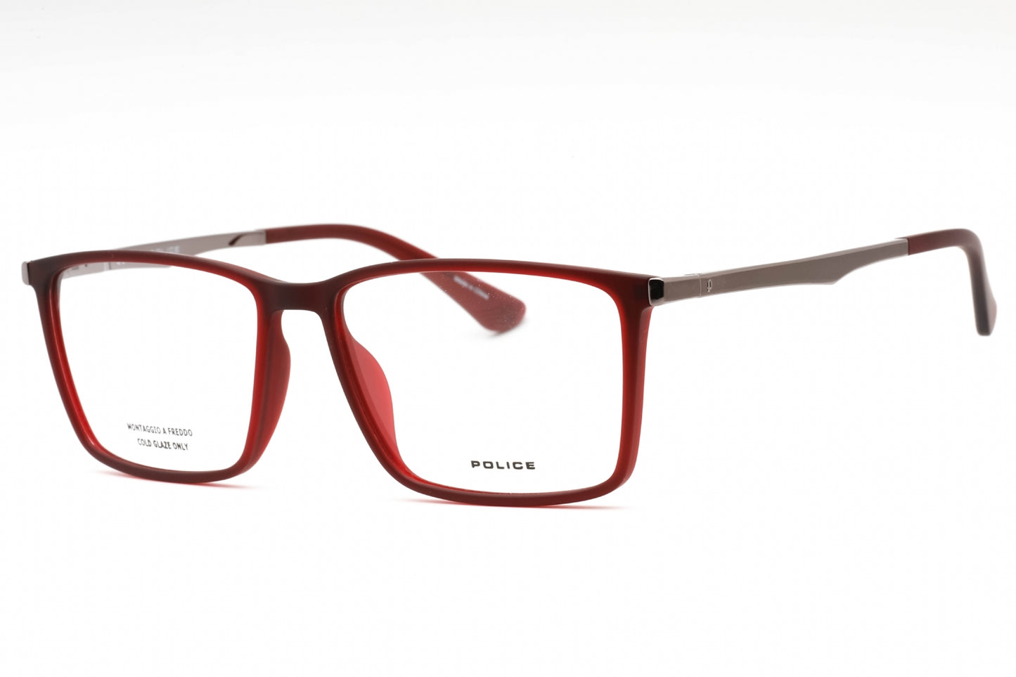 Police 70 954m Eyeglasses Frosted Red Size : 56