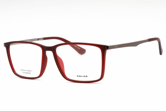 Police 70 954m Eyeglasses Frosted Red Size : 56