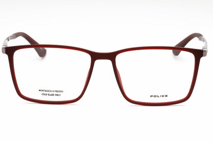 Police 70 954m Eyeglasses Frosted Red Size : 56