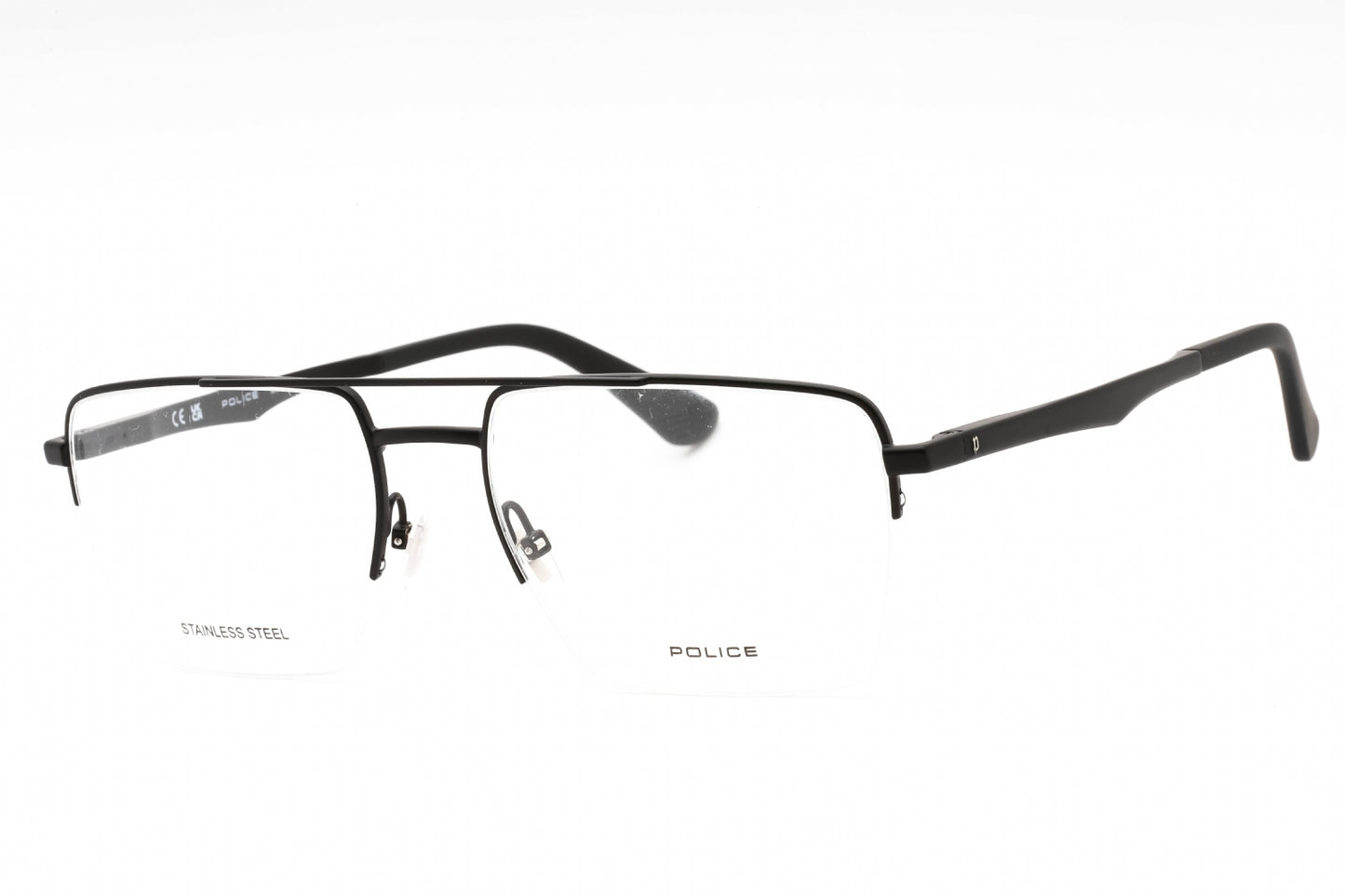 Police 71m 531 Eyeglasses Semi Matte Black Size : 55
