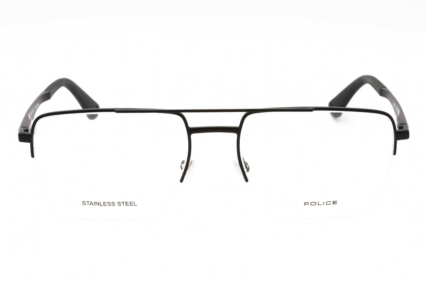 Police 71m 531 Eyeglasses Semi Matte Black Size : 55