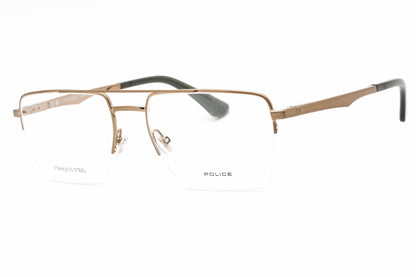 Police 71m F68 Eyeglasses Shiny Glossed Bronze Size : 55