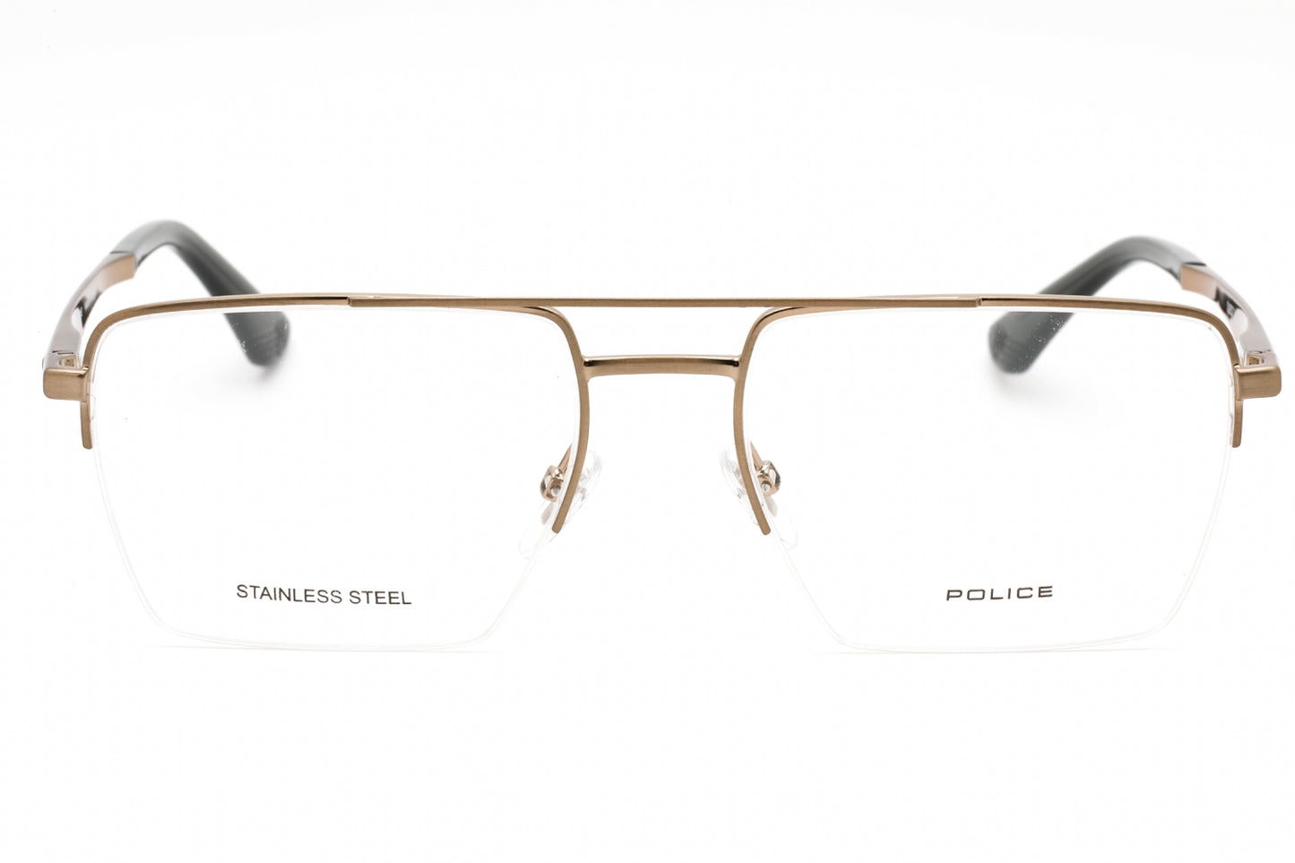 Police 71m F68 Eyeglasses Shiny Glossed Bronze Size : 55