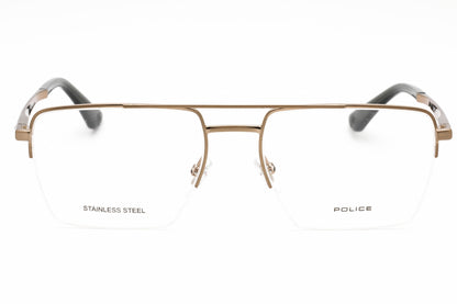 Police 71m F68 Eyeglasses Shiny Glossed Bronze Size : 55