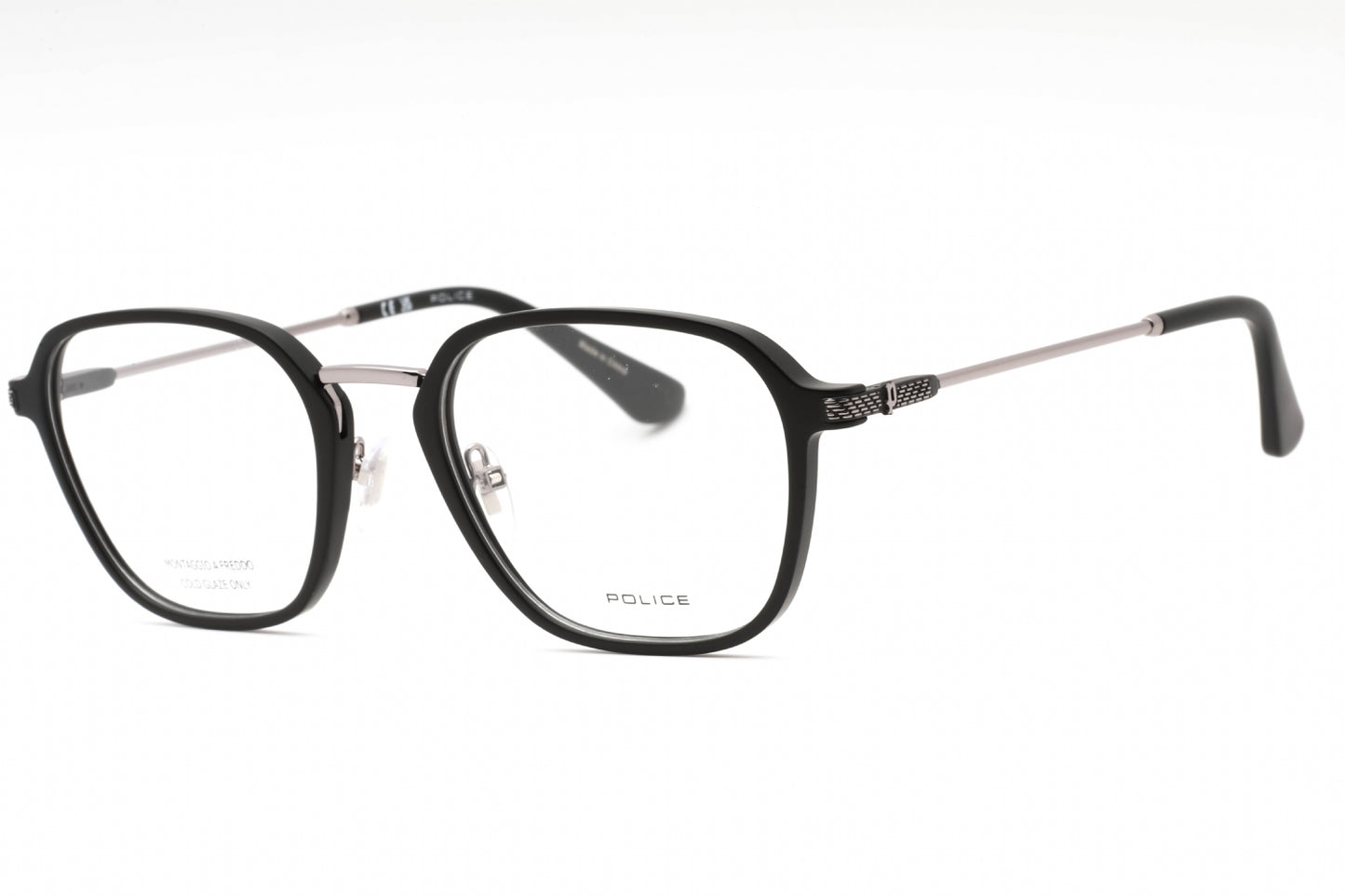 Police 78 U28 Eyeglasses Matte Black Size : 52