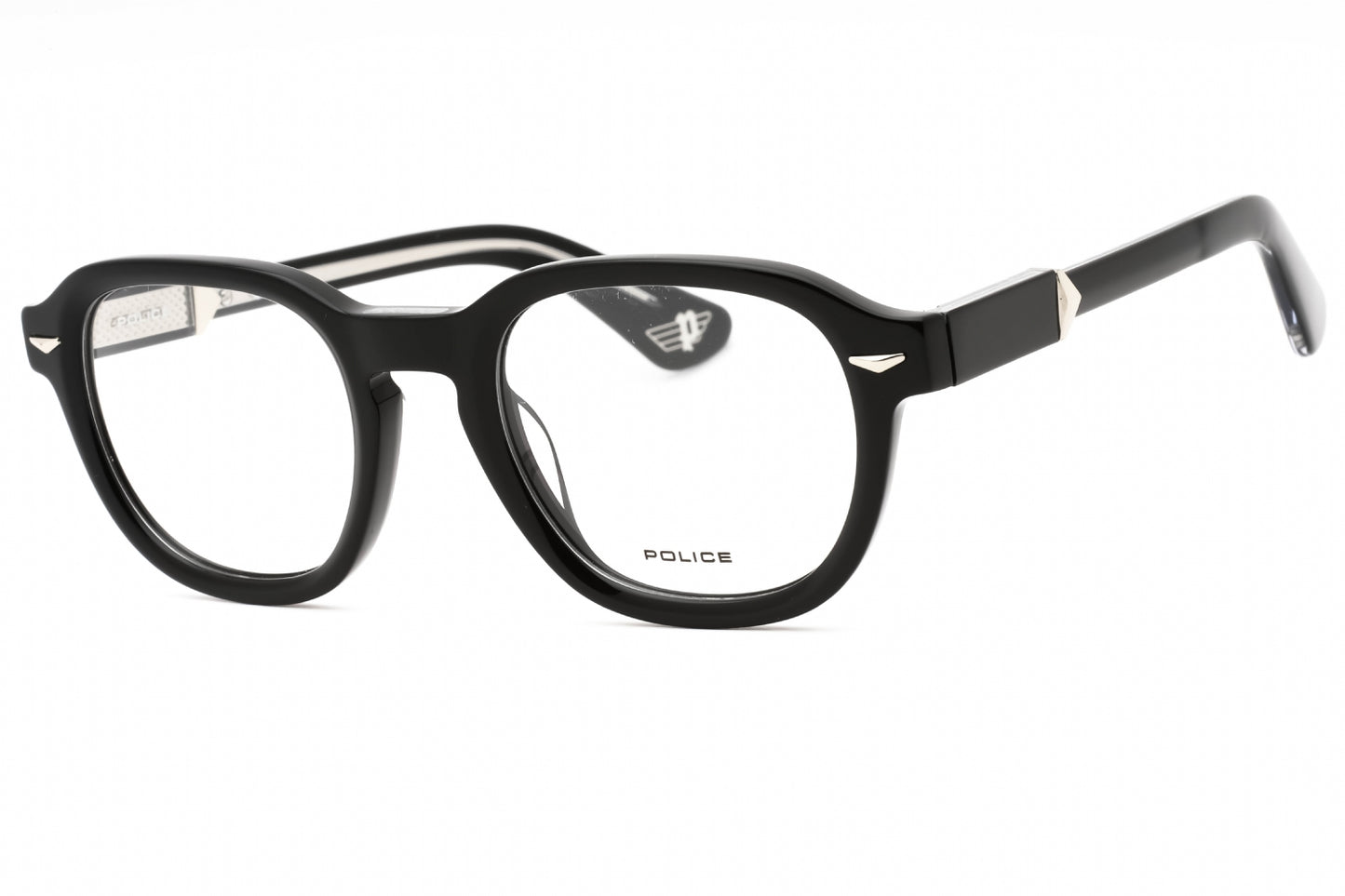 Police 81 700y Eyeglasses Shiny Black Size : 50