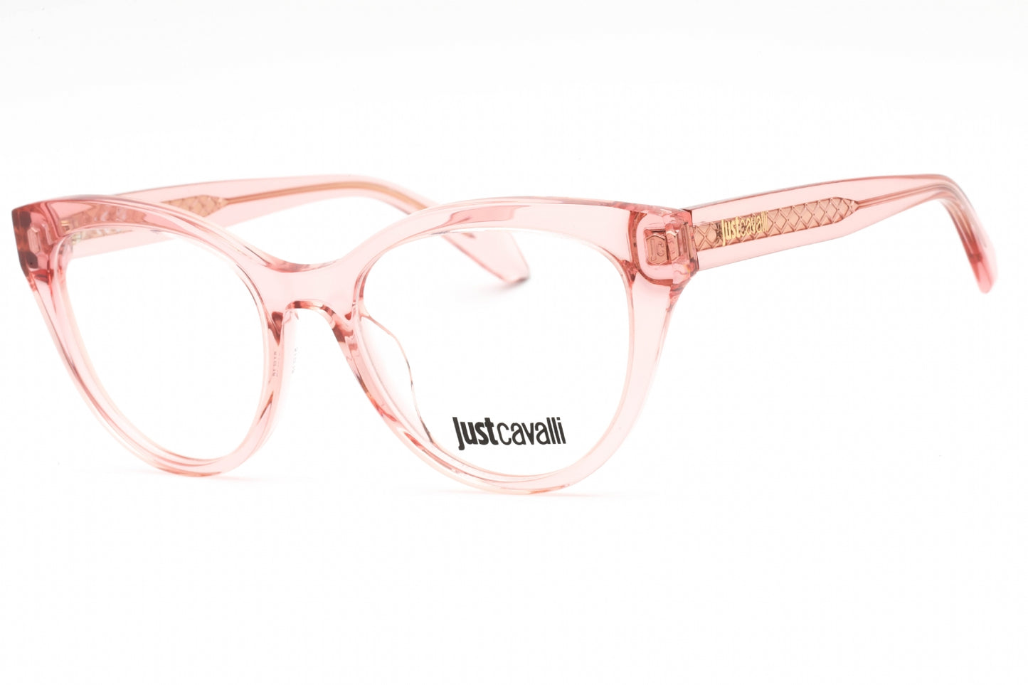 Just Cavalli 001 6m5 Eyeglasses Shiny Transparent Peach Size : 51