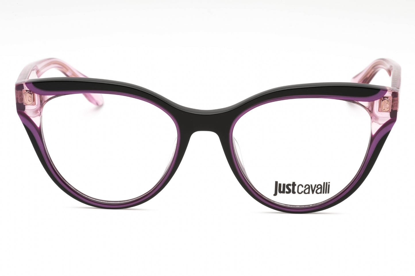 Just Cavalli 001v 4g2 Eyeglasses Black Transparent Purple Size : 51