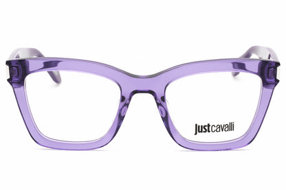 Just Cavalli 003v 6la Eyeglasses Shiny Transparent Purple Size : 50