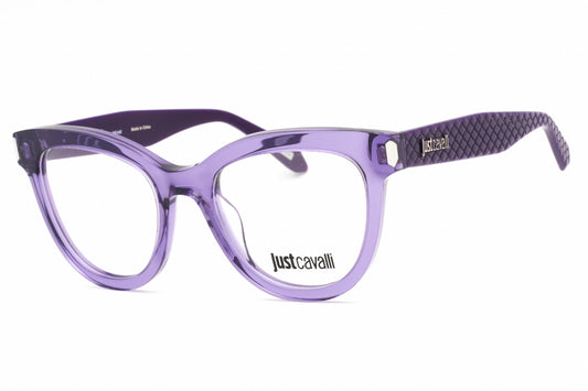 Just Cavalli 004v 6la Eyeglasses Shiny Transparent Purple Size : 51