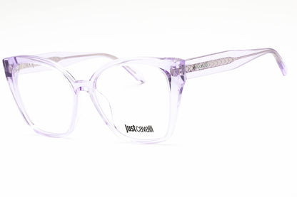 Just Cavalli 005 6sc Eyeglasses Shiny Transparent Purple Size : 56