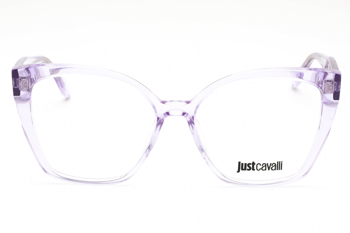 Just Cavalli 005 6sc Eyeglasses Shiny Transparent Purple Size : 56
