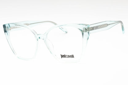 Just Cavalli 005 M40 Eyeglasses Shiny Transparent Green Size : 56
