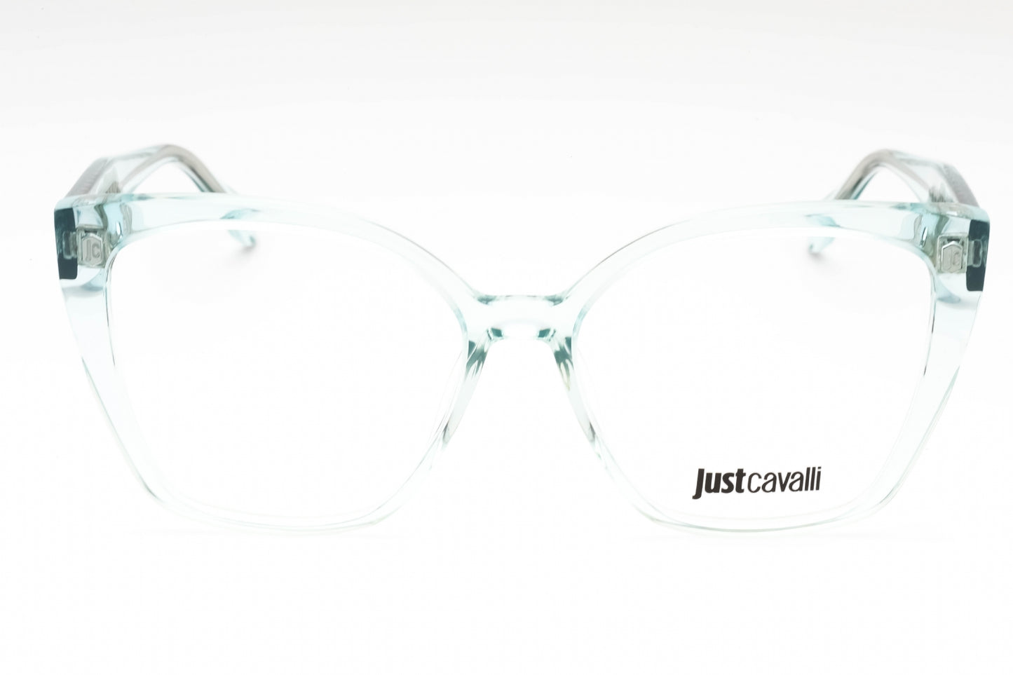 Just Cavalli 005 M40 Eyeglasses Shiny Transparent Green Size : 56