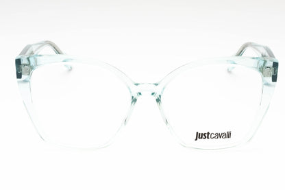 Just Cavalli 005 M40 Eyeglasses Shiny Transparent Green Size : 56