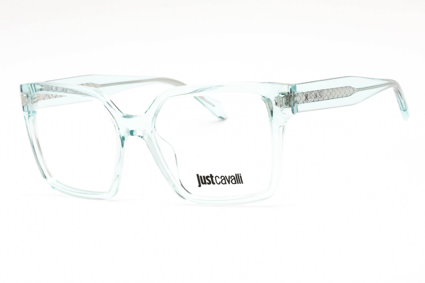 Just Cavalli 006 M40 Eyeglasses Shiny Transparent Green Size : 53