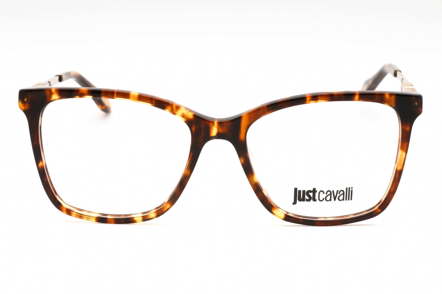 Just Cavalli 007 743 Eyeglasses Shiny Brown Yellow Tortoise Size : 53