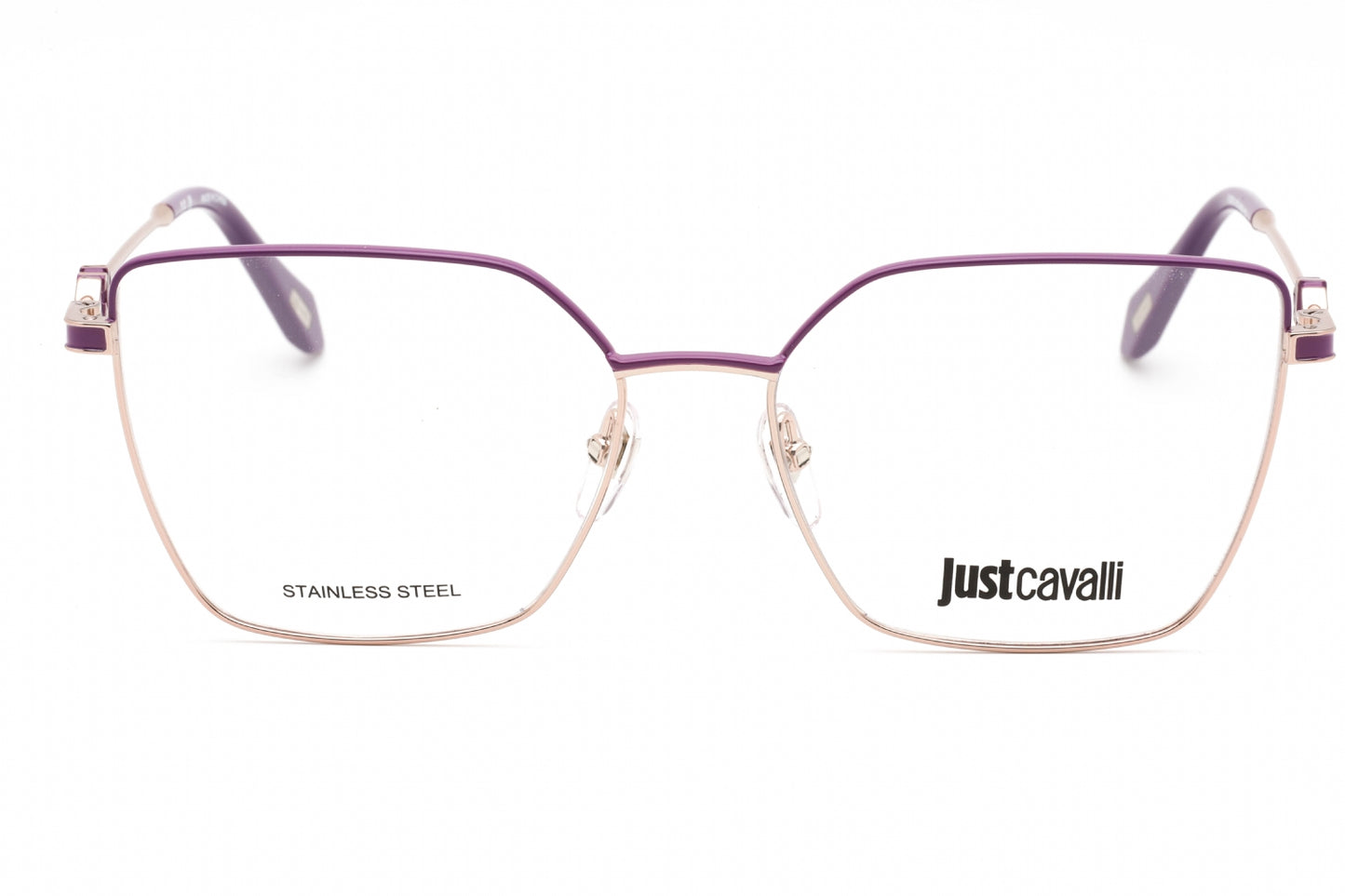 Just Cavalli 013 E59 Eyeglasses Shiny Red Gold Size : 55
