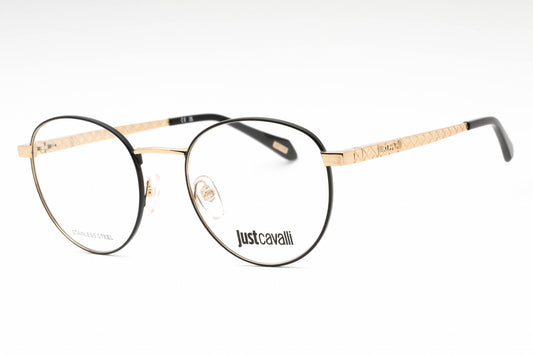 Just Cavalli 017 301 Eyeglasses Black On Rose Gold Size : 51
