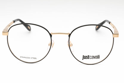 Just Cavalli 017 301 Eyeglasses Black On Rose Gold Size : 51