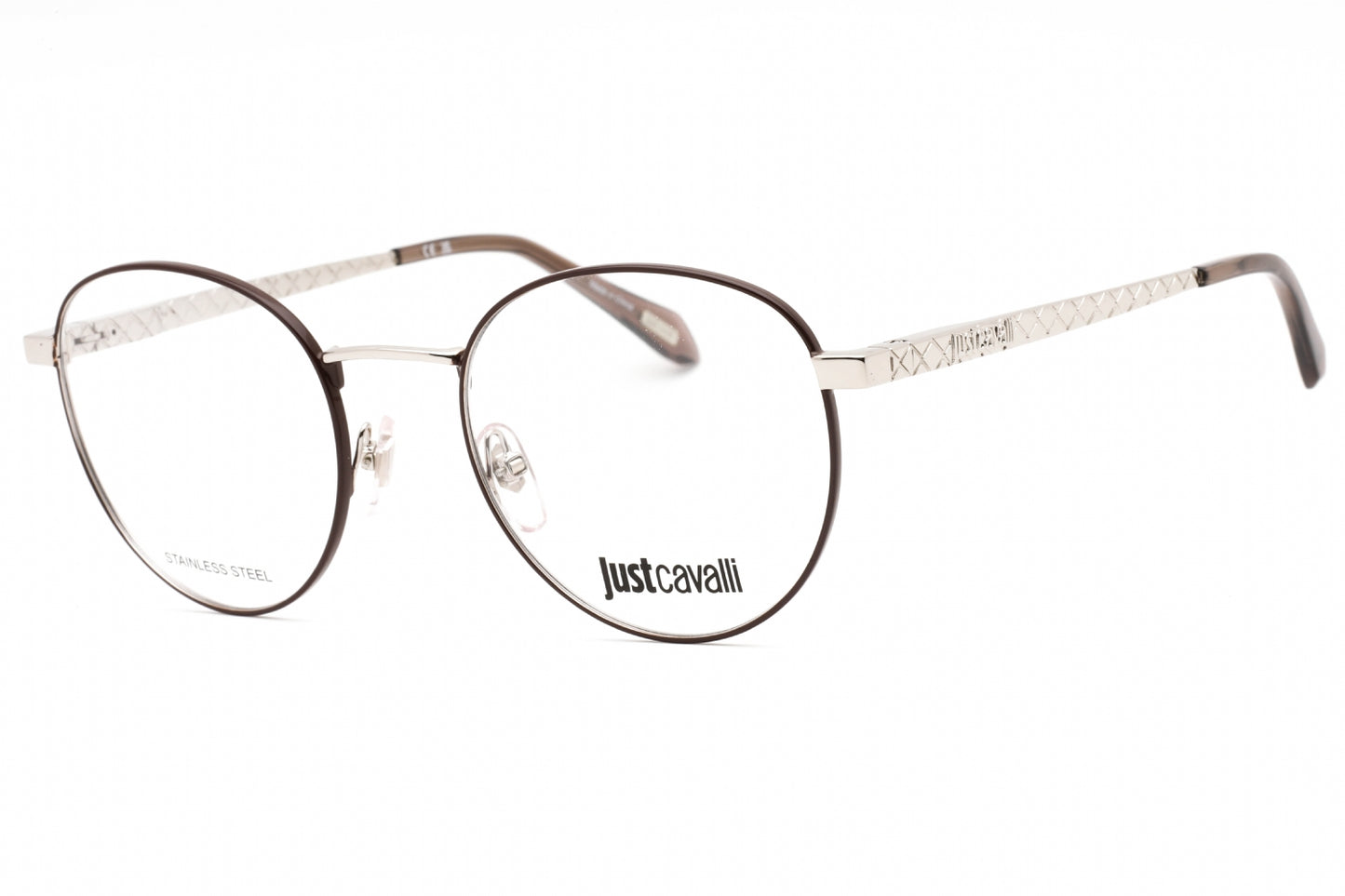 Just Cavalli 017 A75 Eyeglasses Shiny Palladium Size : 51