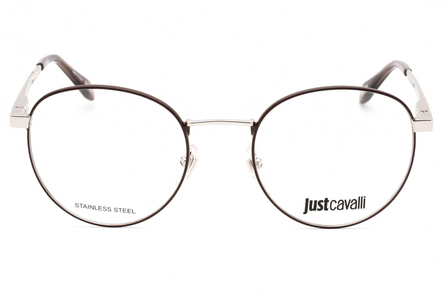 Just Cavalli 017 A75 Eyeglasses Shiny Palladium Size : 51
