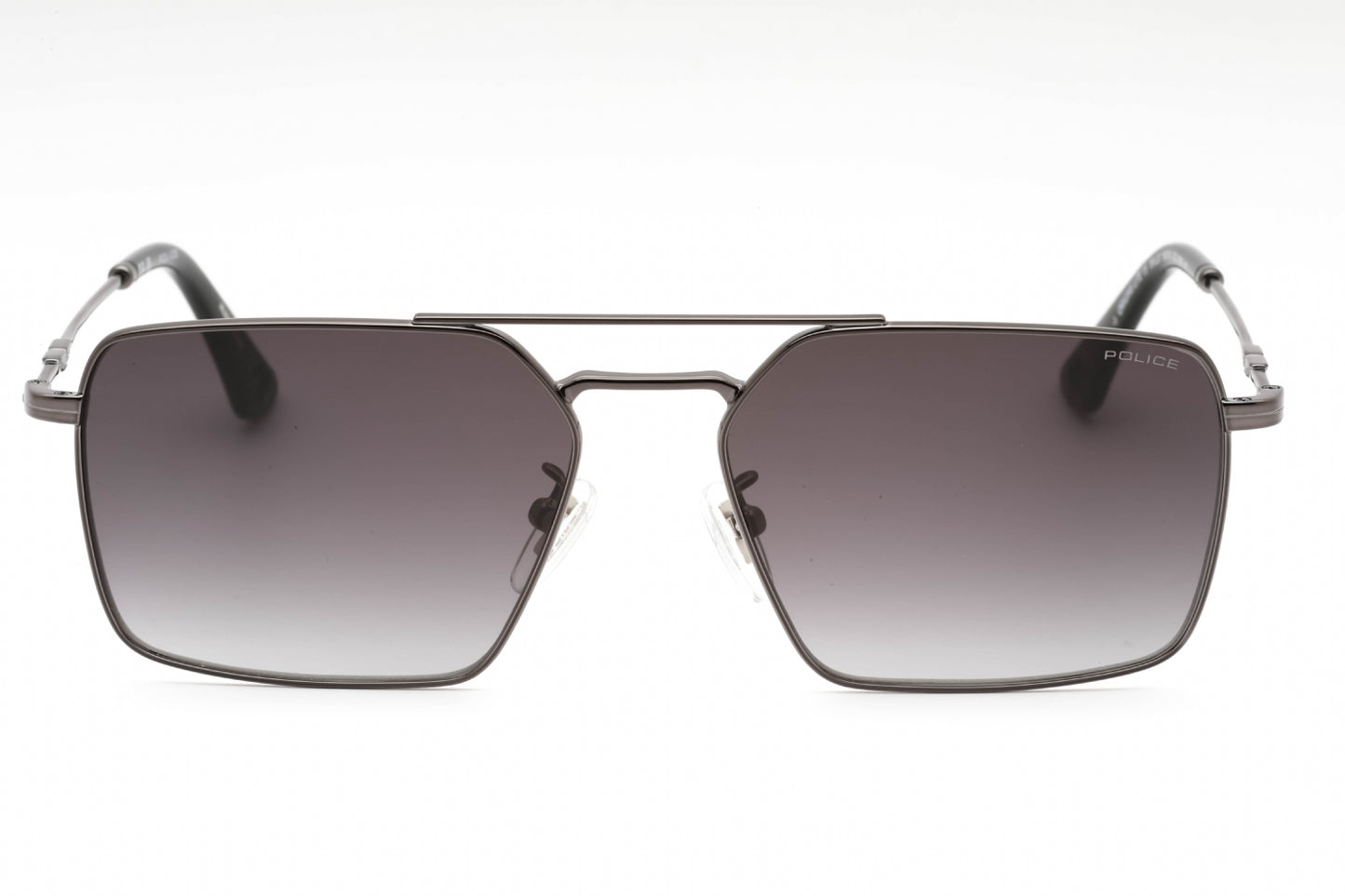 Police Spll07 568 Sunglasses Shiny Gunmetal Size : 56