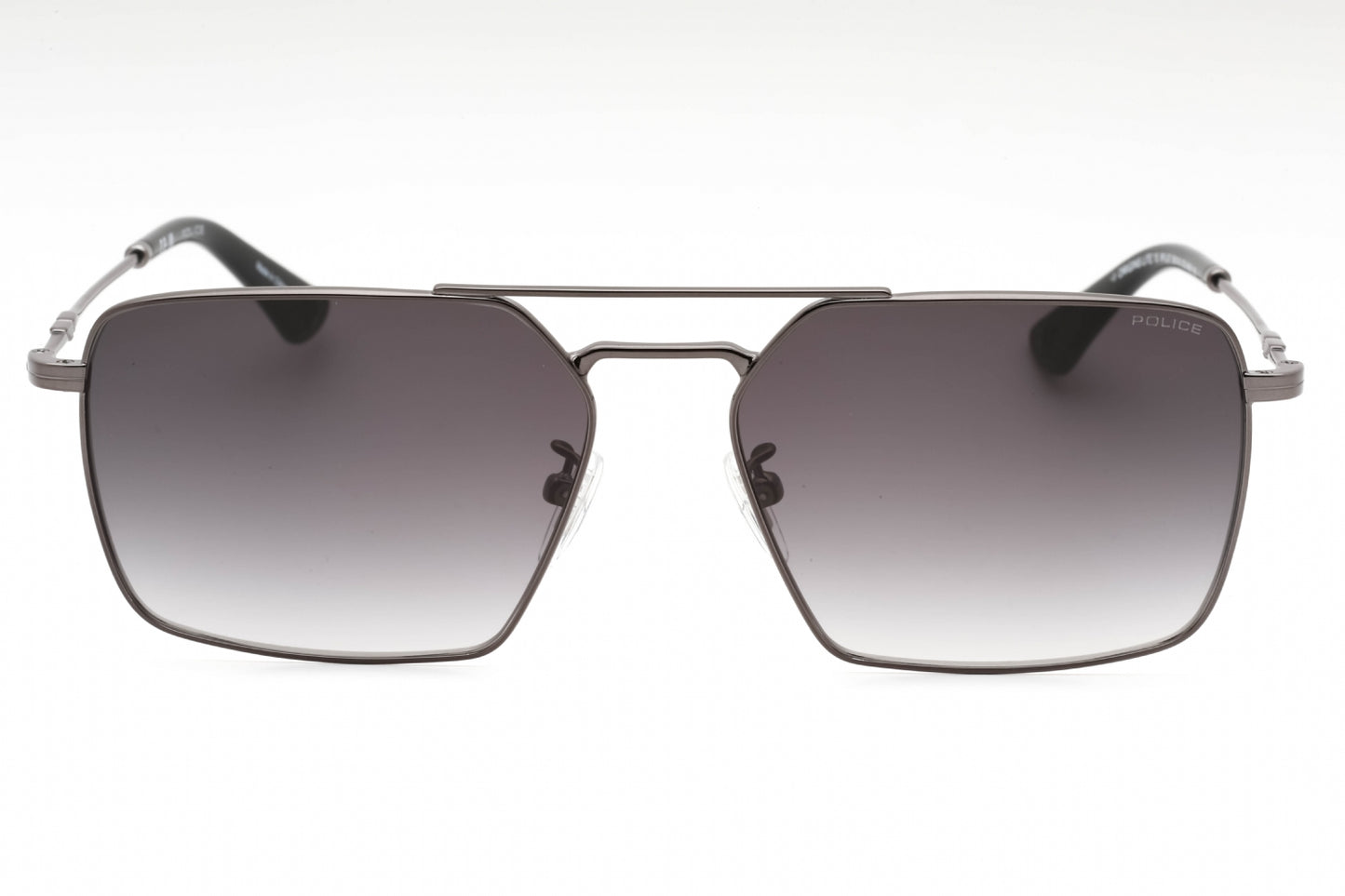 Police Spll07 568 Sunglasses Shiny Gunmetal Size : 59