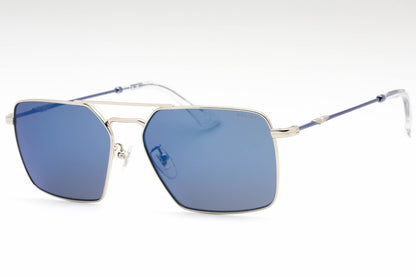 Police Spll07 579b Sunglasses Shiny Silver Size : 59