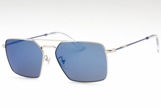 Police Spll07 579b Sunglasses Shiny Silver Size : 59