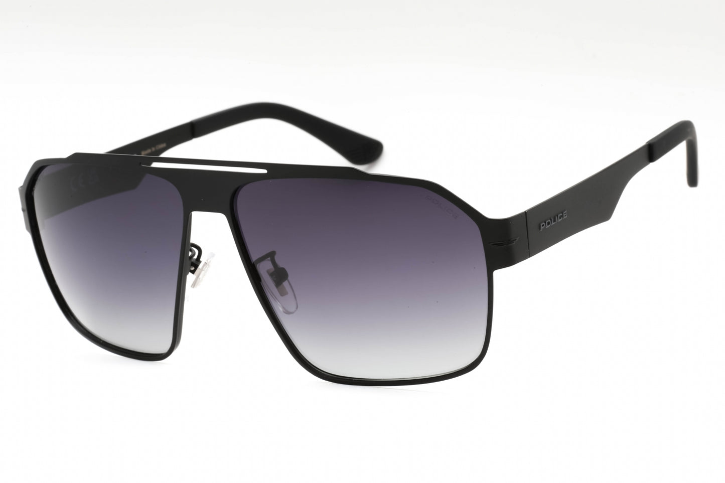 Police Spll08 530p Sunglasses Shiny Black Size : 63
