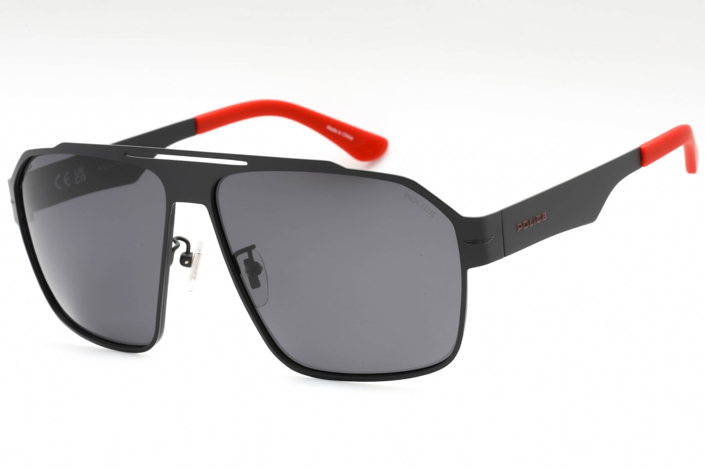 Police Spll08 8yzp Sunglasses Matte Dark Grey Size : 63