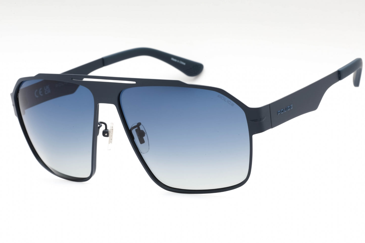Police Spll08 S72p Sunglasses Matte Blue Size : 63