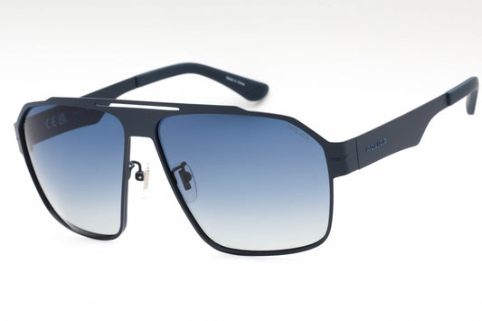 Police Spll08 S72p Sunglasses Matte Blue Size : 63