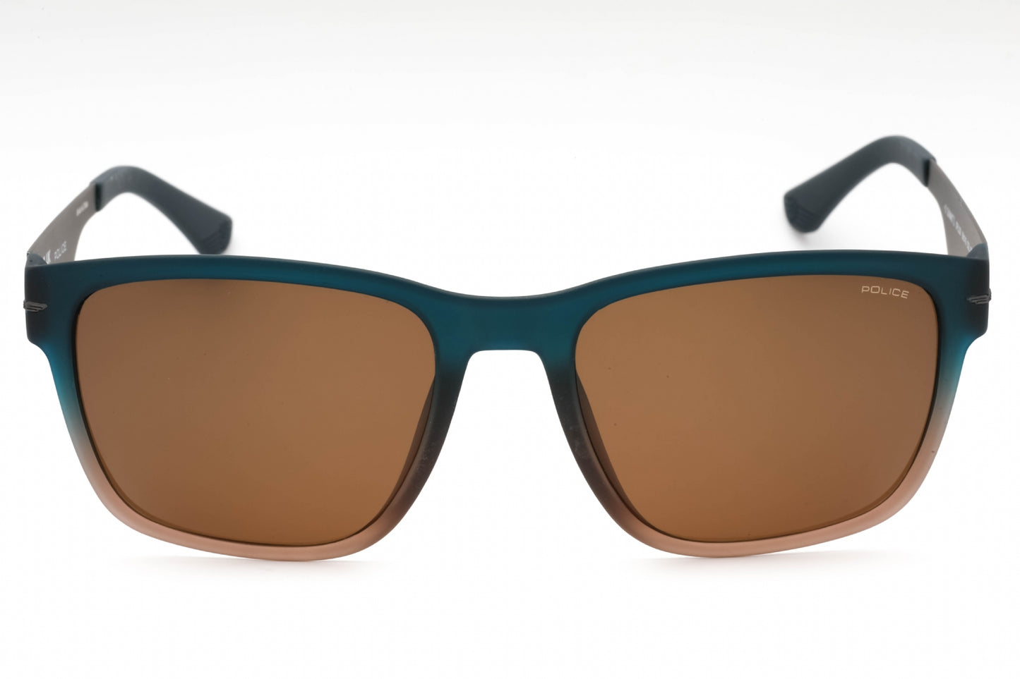 Police Spll09 Mgb Sunglasses Frosted Blue Brown Size : 56