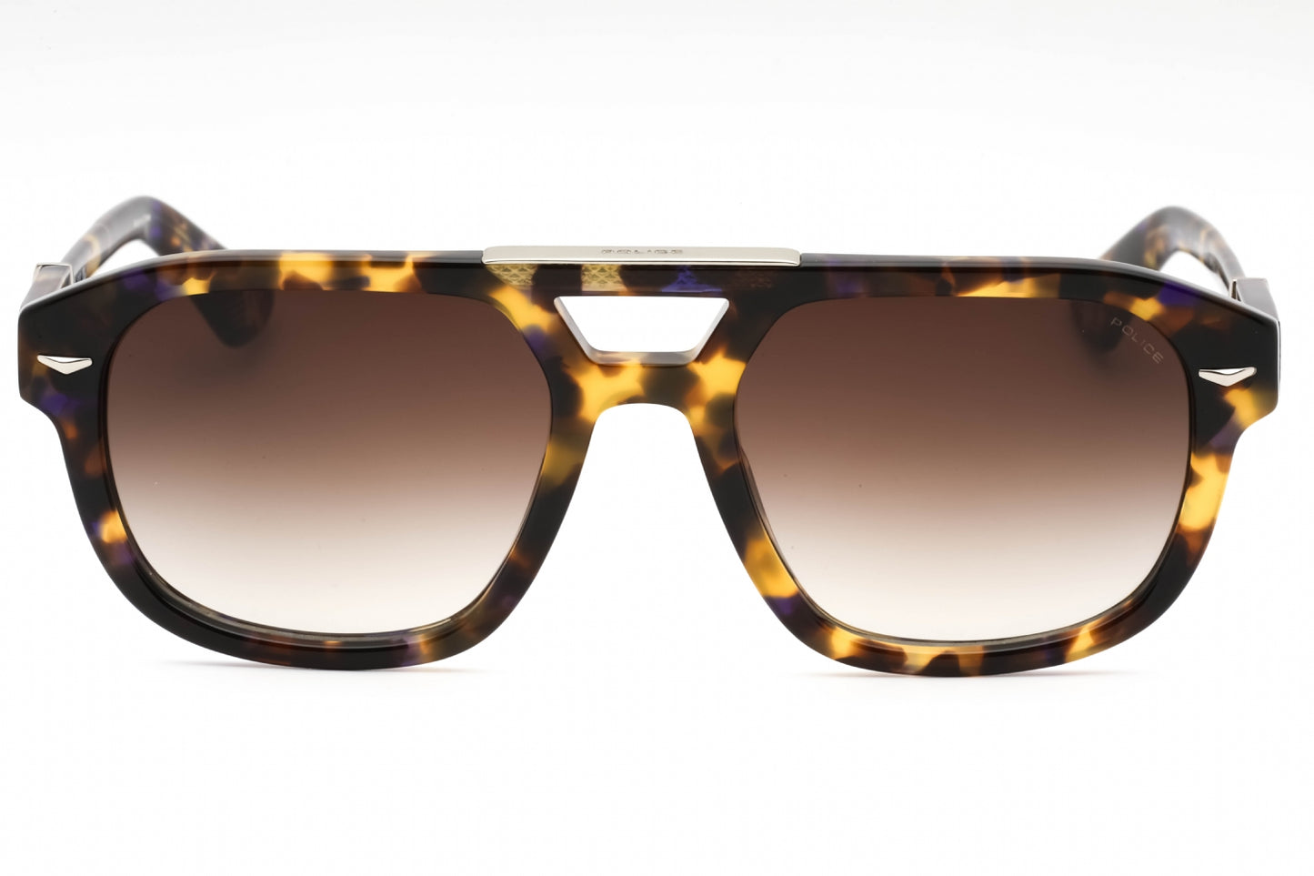 Police Spll19 744 Sunglasses Tortoise Size : 55