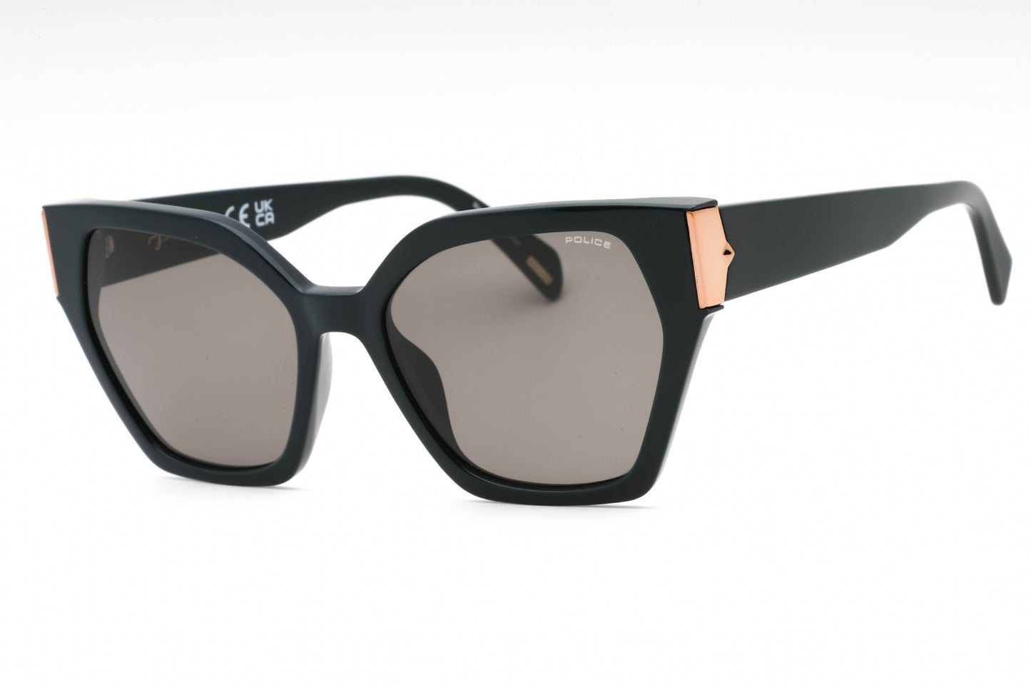 Police Spll34 6wt Sunglasses Shiny Dark Green Size : 55