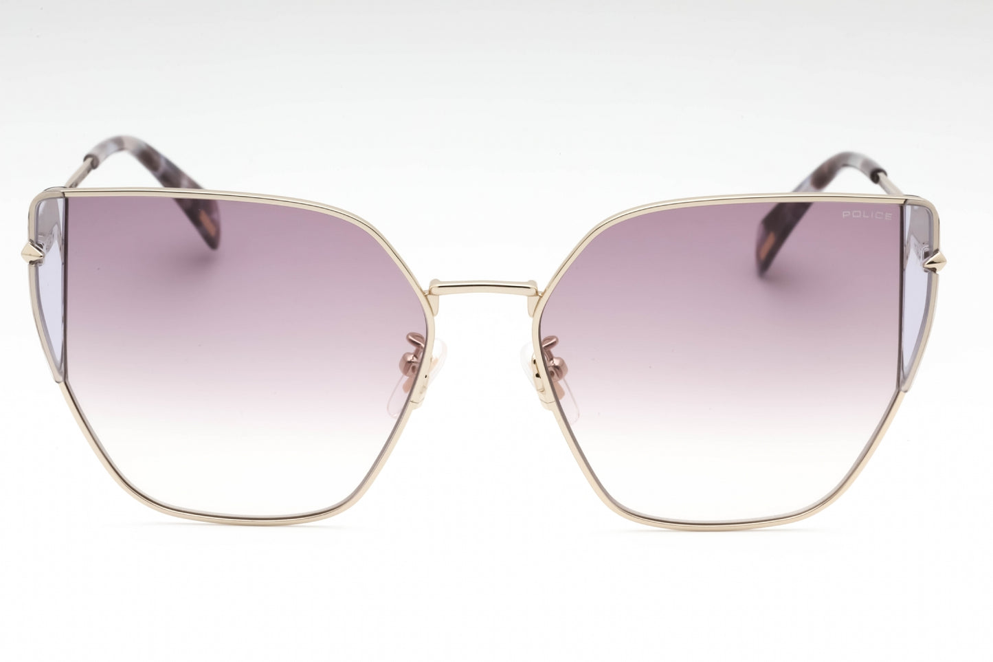 Police Spll38 594y Sunglasses Shiny Light Gold Size : 57