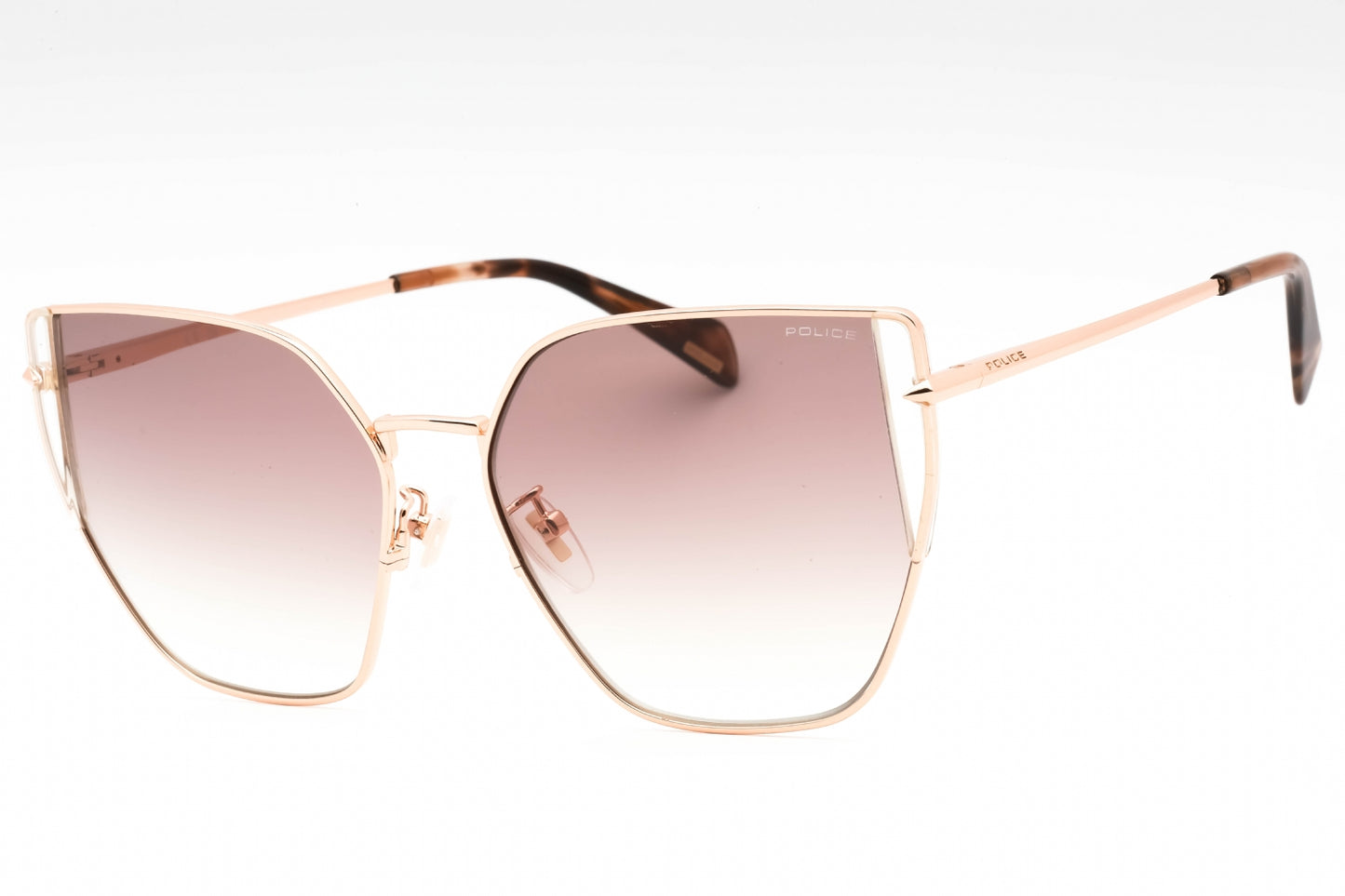 Police Spll38m 8fc Sunglasses Shiny Copper Gold Size : 57