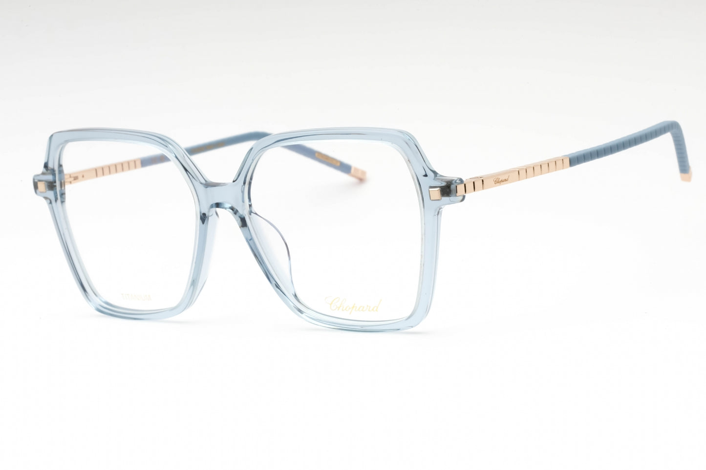 Chopard 348m 6na Eyeglasses Transparent Blue Size : 55