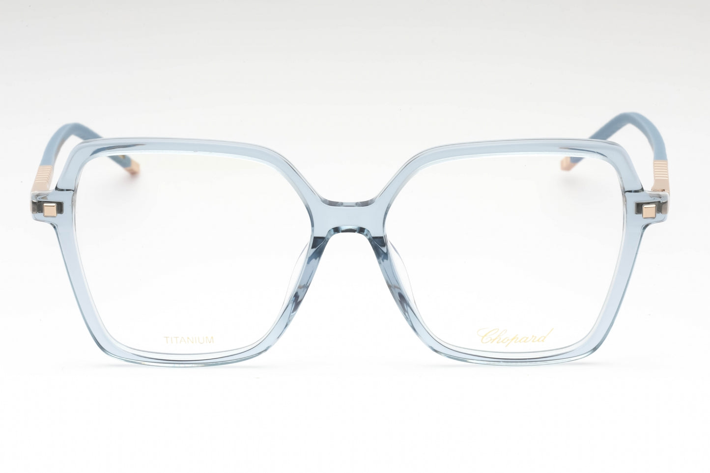 Chopard 348m 6na Eyeglasses Transparent Blue Size : 55